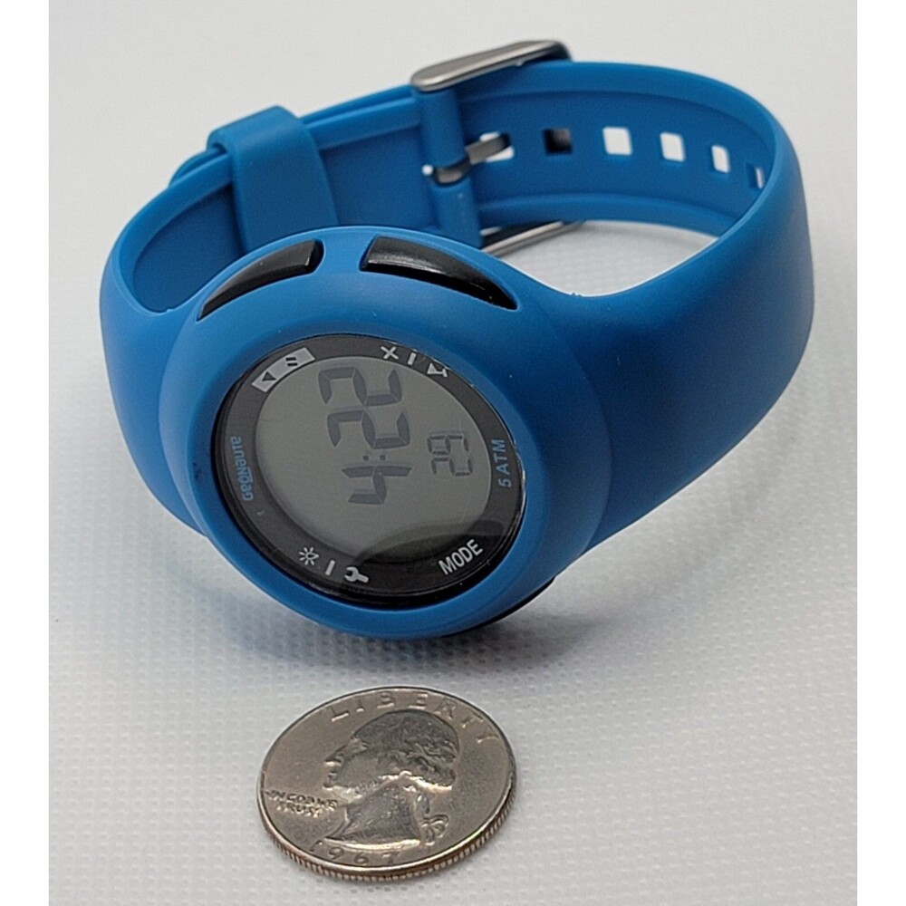 Unisex Geonaute Sport Black Dial Blue Case Silicone Band Digital Watch 02 - Picture 7 of 9